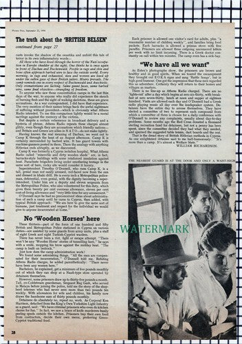 X1683) Camp Kokkinotrimithia Cyprus - 1956 Article