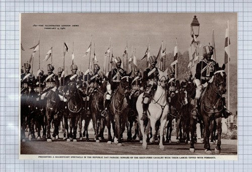 (5185) Sowars Of The Sixty First Cavalry Republic Day Parade - 1961 Clip