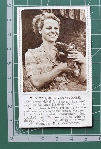 Miss Majorie Vearncombe Worlington Devon - 1951 SMALL News Clipping