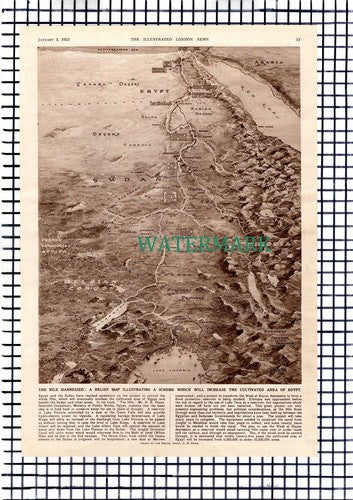 NILE Engineering Works Egypt Owen Falls - 1953 News Article