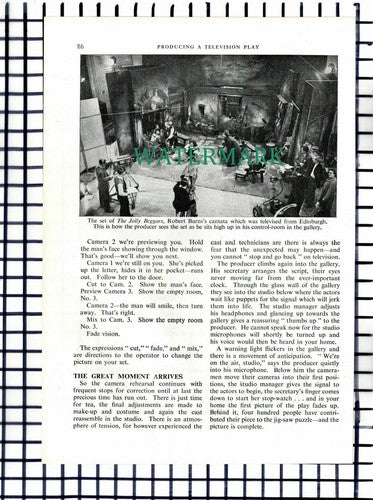 Lime Grove Studio Play Production - 1968 Article
