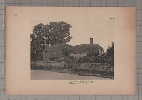 Alford Surrey House - c.1908 Antique Print