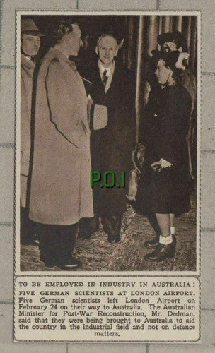 C474) Five German Scientists Go To Australia From London Airport - 1948 Clip