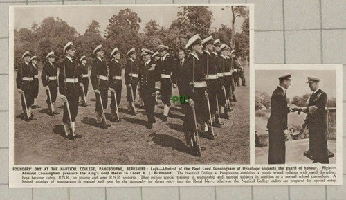 Nautical College Pangbourne Berkshire Cadet A J Richmond - 1950 Cutting