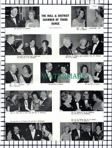 (7960) Hull Chamber Of Trade Rhodes Meggitt Beautiman Ringrose - 1965 Cutting