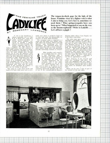 B & A Styles Hairdressers George St Grimsby Alan Turner - 1966 Article