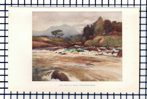 C6468) Falls Of Spean Inverness-shire Scotland c.1920s Small Print