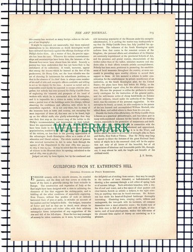 X1665) Sir Philip Cunliffe Owen South Kensington Museum - c.1892 Article