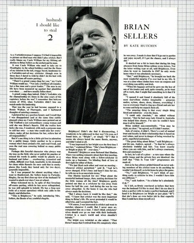 Brian Sellers Yorkshire Cricketer Cricket Bingley by Kate Hutchin 1963 Article