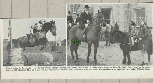 (C163) Penny Burnett Sunny Jim Horse West Bergholt Elizabeth Hide Edward - 1972