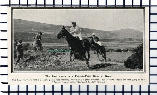 C5834) The Bray Harriers Horse Point To Point DAMAGED GOODS - 1919 Cutting