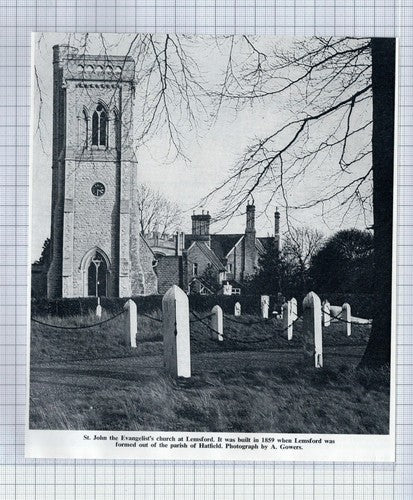 (5719) St John the Evangelist's Church Lemsford - 1967 Clip