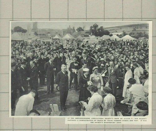 C3011) Brecknockshire Agricultural Society Show Queen Young Farmers - 1955 Clip