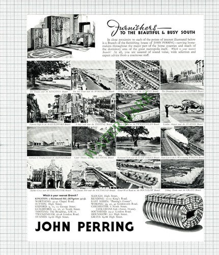 JOHN PERRING Furnishers ADVERT - 1948 Advert