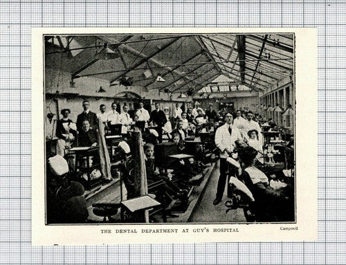 Guy's Hospital London Dental Department - 1916 SMALL Clipping