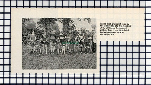 C6611) Epping Cycling & Athletic Club Essex - 1970 Cutting