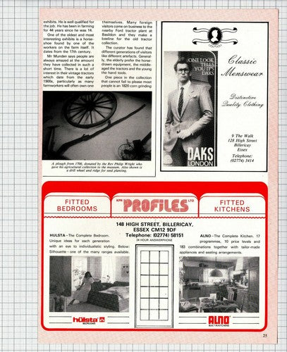 Barleylands Farm Museum Billericay Essex Peter Philpot - 1985 Article