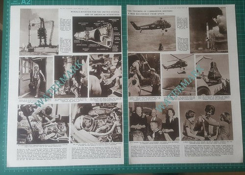 Comm Alan Shepard Space Launch Lake Champlain - 1961 Article