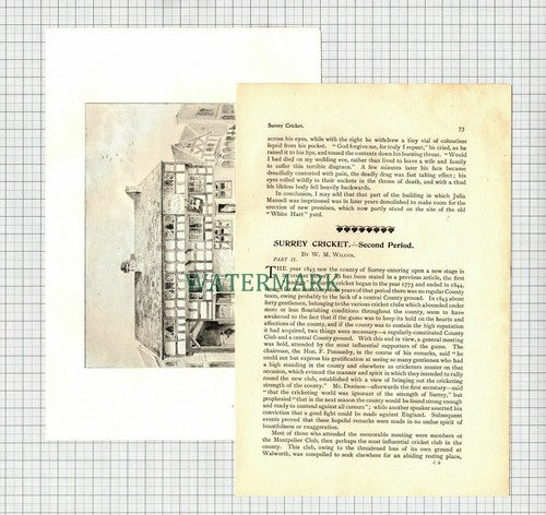 The WHITE HART Godalming Surrey Joe Thompson Mansell - 1899 Article / Print