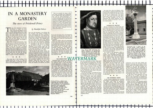 (7080) Prittlewell Priory - 1965 Article