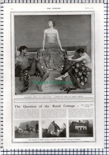 Albert Herter St Francis Hotel San Francisco - 1914 News Page / Print