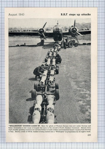 (5765) RAF Wellington Bomber Plane Loads Up - c.1946 Clip