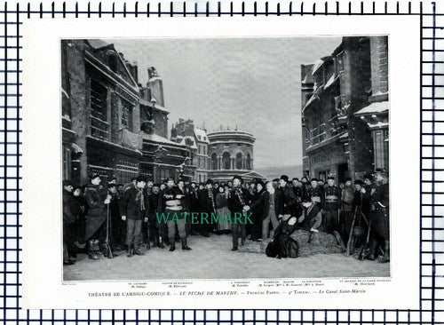 X1564) Theatre De L'Ambigu-Comique Habay Etievant Huart Treville - 1910 Cutting