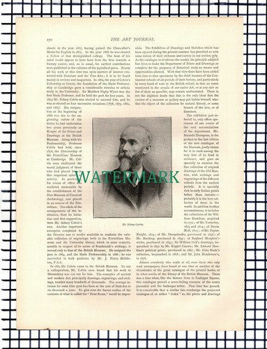 Augustus Wollaston FRANKS Sidney Colvin British Museum - c.1892 Article