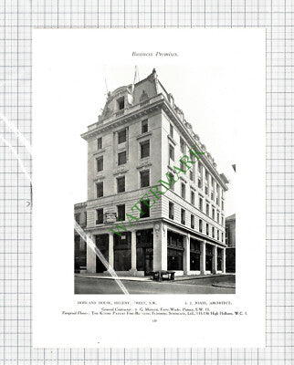Dorland House Regent Street London J J Joass Architect - 1925 Print / Cutting