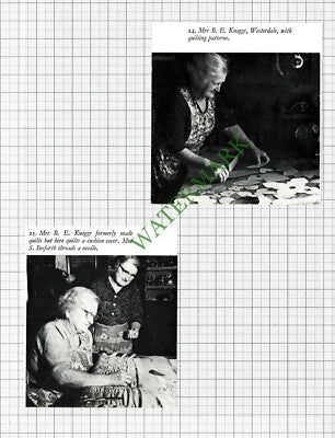 Mrs B E Knaggs Mrs S Beeforth Westerdale Quilting - 1970s 2-Part Cutting
