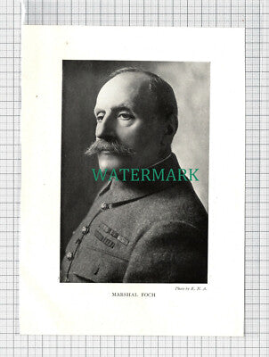 C3755) Marshal Foch - c.1920s Book Print