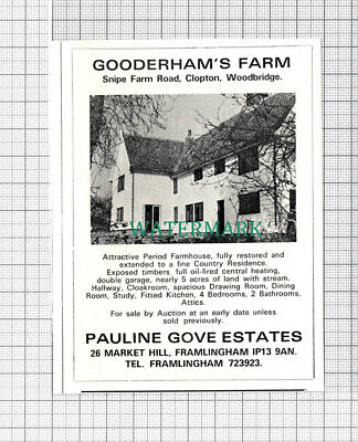 C5068) Gooderham's Gooderhams Farm Clopton Woodbridge Suffolk - 1975 Clip