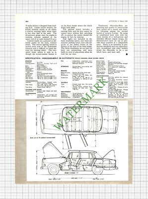 Mercedes 230 Automatic Review - 1966 Article
