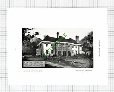 Windsor House Baillie Scott / Stevenage Herts Allen Foxley Architect - 1925