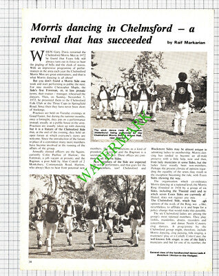 Morris Men Dancing Chelmsford Essex Gary Davis Trevor Day Maple - 1976 Article