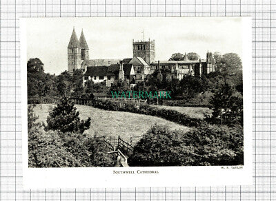C5672) Southwell Cathedral - 1940s CUTTING