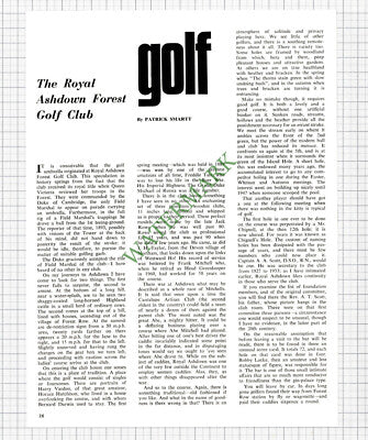 9329) Royal Ashdown Forest Golf Club - 1965 Cutting