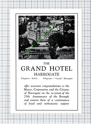 HARROGATE The Grand Hotel - 1959 Cutting