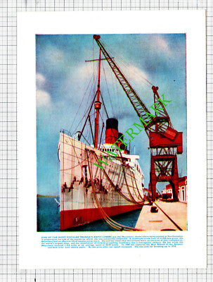 MAURETANIA Ship Southampton - 1930s Book Print