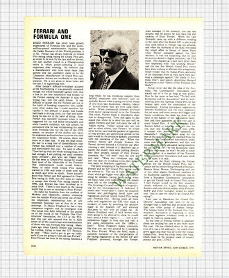 9027) ENZO FERRARI - 1976 Article