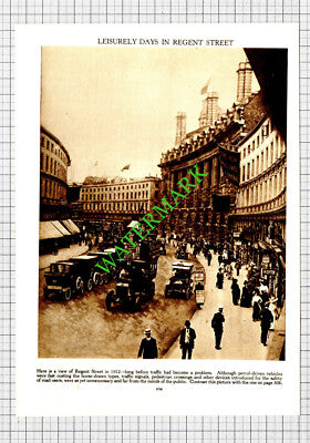 Regent Street London - 1930s Cutting / Print