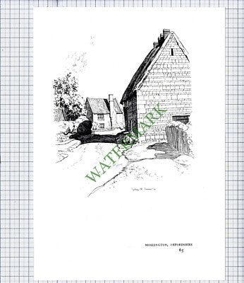 8743) Thorpe By Water Sutton Bassett Mollington - c.1980s Print / Cutting