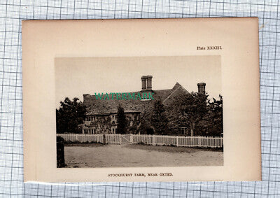 C4542) Stockhurst Farm Near Oxted Surrey - 1908 Clip