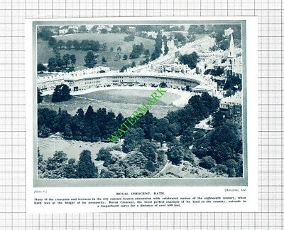 Royal Crescent Bath - 1920's Cutting