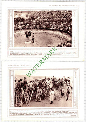 Circus At SALONIKA World War One - 1915 2-Part Cutting
