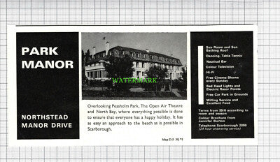 C2786) Palm Court Hotel Scarborough Park Manor Northstead Manor Drive - 1969