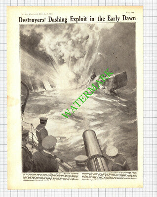 HMS Morris Ship HMS Botha World War One WW1 - 1918 Cutting