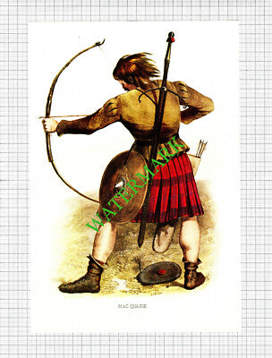 MACQUARIE MAC QUARIE Scottish Clans - c.1980 Book Print