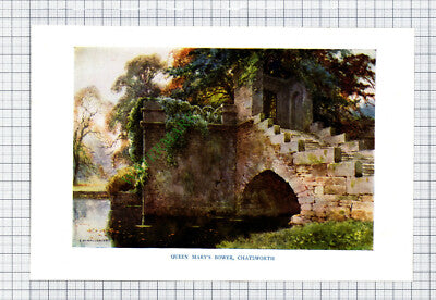 Queen Mary's Bower Chatsworth - c.1930s Small Print