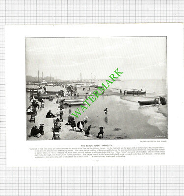 Great Yarmouth / Exmouth Devon - c.1900 Book Print